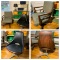 MCM Style Chairs & Bookshelf.  Including Storage Cube Shelf & Lamp