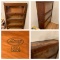 Macey Antique 3 Stack Barrister Bookcase.  See Photos for Condition Issues on top of case