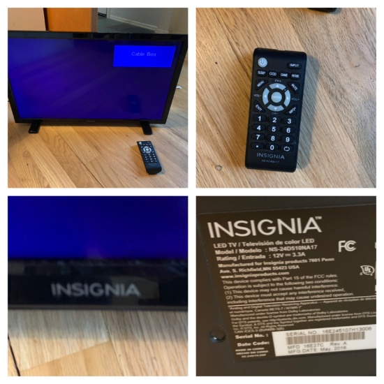 Insignia 24 inch TV with Remote
