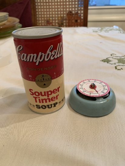 2 Vintage Kitchen Timers