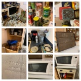 Kitchen Clean Out - Vintage Tins, Bakeware, Pyrex, Cake Molds, Flatware, Microwave & More