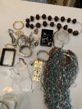 Group of Costume Jewelry Including Sterling Silver Ring