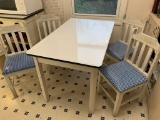 Porcelain Top Table with 5 Chairs