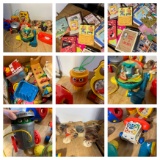 Great Group of Vintage Toys and Books.  See Photos