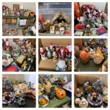 Large Group of Holiday Items - Christmas, Halloween, Thanksgiving.  See Photos