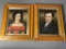 Pair of Oil on Canvas Portraits in Frames