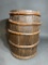 Antique barrel with bent wood staves