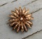 14k gold antique brooch with diamond