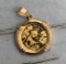 .999 Gold 5 yuan Chinese Coin in setting