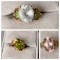 3 vintage 14k gold gem set rings