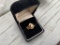 3-part 10k gold, diamond engagement ring set