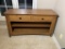 Mission Style Console Stand with drawers - Amish Oak