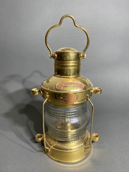 Vintage Leeds Burton Anchor Lamp in Brass