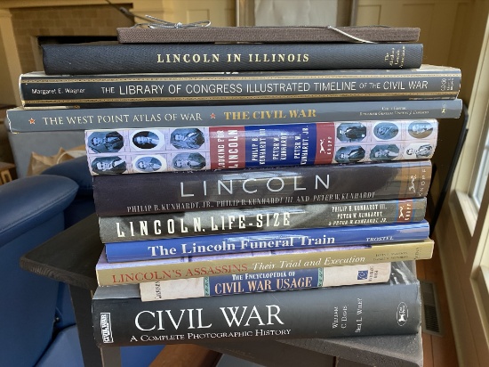 Group lot of Abraham Lincoln, Civil War Books