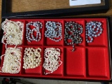 Group lot of pearl jewelry including gold