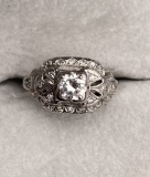 Antique Platinum & Diamond Ring