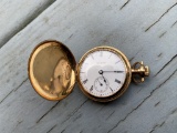 Elgin Pocket Watch in 14k gold elaborate case