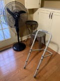 Polar-Aire Fan, Tolix Stool, Metal Side Stand & More
