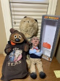 Vintage Stuffed Animals & Jeff Dunham Talking Animatronic Doll