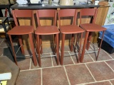 4 Frag Made in Italy Leather look Bar Stools