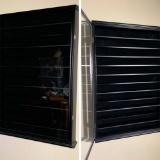 2 Glass Front Wall Display Cases