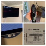 LG 55 inch TV with Remote & Sony Blueray Player