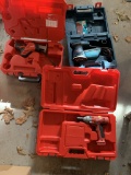 Milwaukee Impact Wrench, Bosch Sander, Milwaukee Hackzall, Empty Milwaukee Case