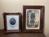 Early Currier Andrew Jackson tinted lithograph PLUS N. Lyon Civil War Portrait.