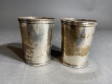 2 Sterling Silver Mint Julep Cups