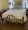 Queen Size Bed with Headboard, Foot Board, Bedding, Frame, Boxspring & Mattress