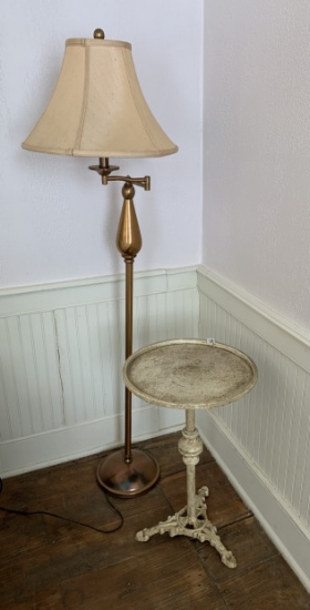 Side Stand with Floor Lamp