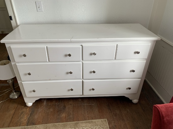 White Chest of Drawers.  See Photos.