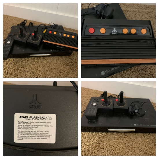 Atari Flashback 3 Classic Game Console & Vizio Blu-Ray Disc Player
