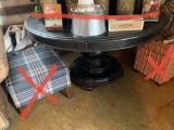 Round Black Table