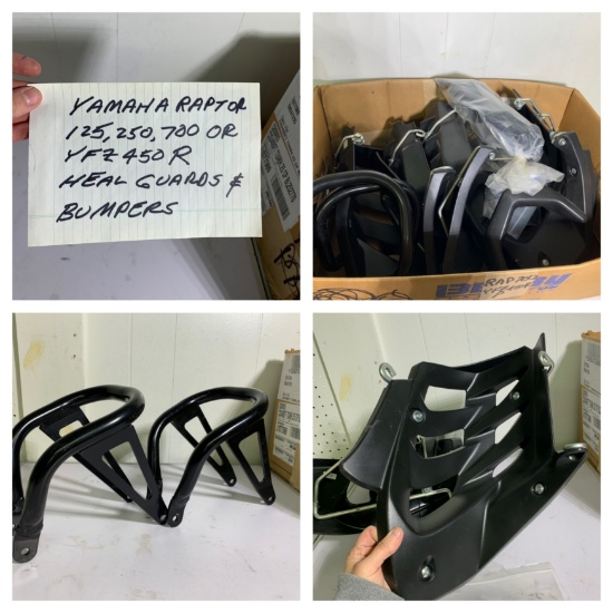 Yamaha Raptor Heel Guards & Bumpers 125, 250, 700, or YFZ 450 R