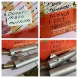 Ducati M620 Mufflers.  1 Good,  1 Damaged.  See Photos