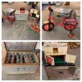Vintage Toys, Tricycle, Vintage Soda Bottles - Pepsi, Coca-Cola, Slice & More