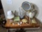 Group lot of misc. glass, ceramic vintage items and more