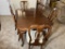 Vintage Cherry Wood Table and 6 chairs lot