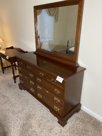 Vintage Cherry Wood bureau with mirror by the Sterlingworth Corp.