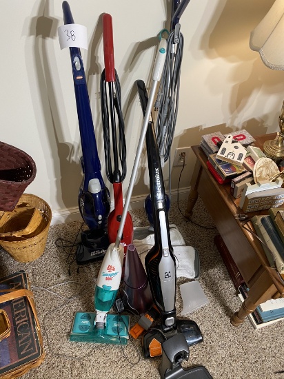 Group lot of vacuum cleaners etc.