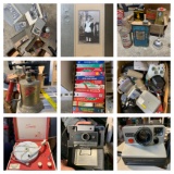 Vintage Photographs, Vintage Milk Bottle, Tins, Tools, VHS, Electronic Items, Polaroid Camera & More