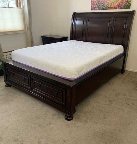 Queen Bedroom Set Including - Bed, Mattress, Dresser & Night Stand