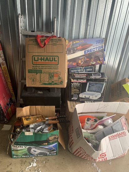 Large Group of Household Items, New Tools, Erector Set, Scooter, Vintage Fishing Poles & More