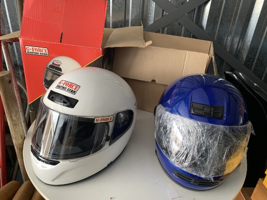 G-Force Racing Gear Helmet XL & Blue Racing Helmet Size Large