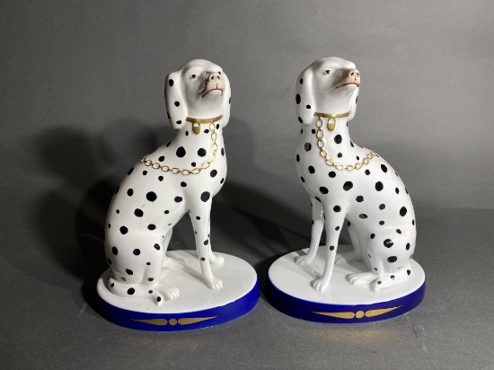Pair of Vintage Made in Italy ceramic dogs