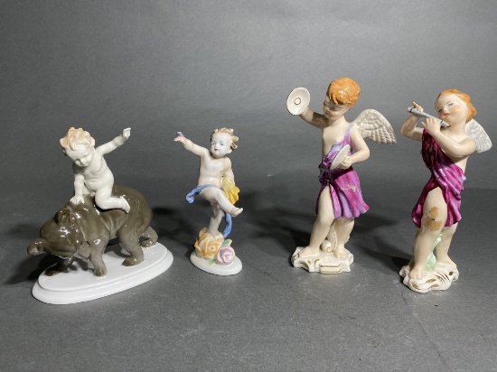 Group of finer English, German Porcelain figures