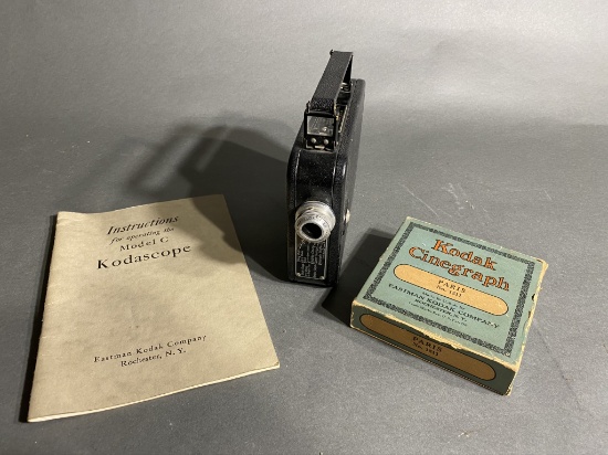 Cine-Kodak Model 8 Camera, Paris Film, Model C manual