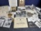 Large lot assorted old military photos and paper