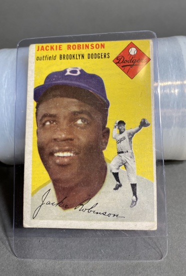 Rare Jackie Robinson Dodgers Baseball Card